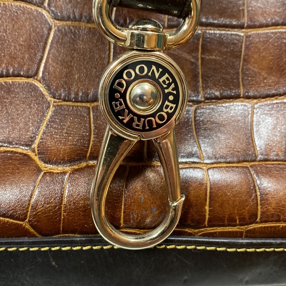 Dooney & Bourke vintage brown leather reptile print - Picture 5 of 16